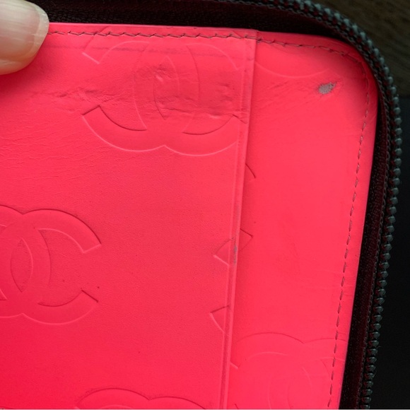 💯authentic chanel cambon calfskin organizer wallet🖤💗 with COA - Picture 9 of 11